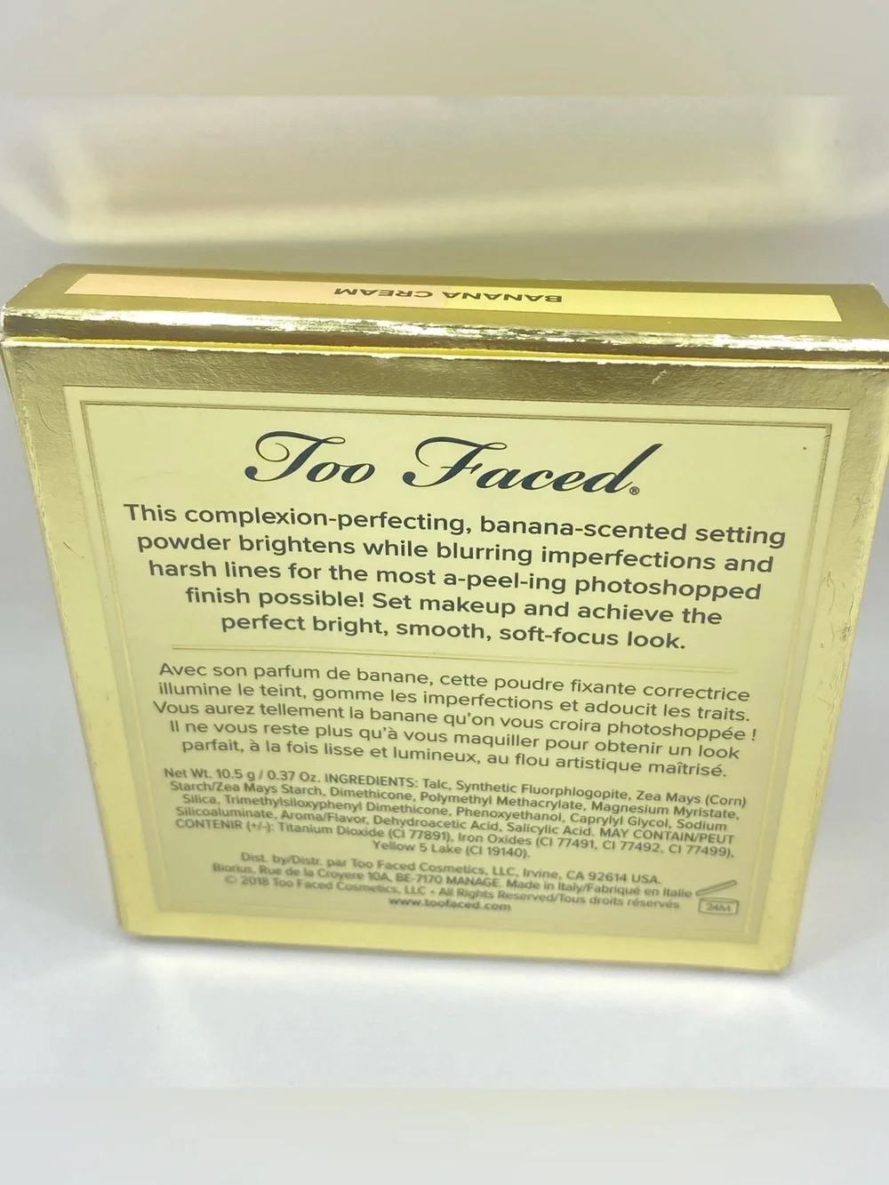 Too Faced Tutti‎ Frutti It's Bananas BANANA CREAM Brightening Setting Powder NIB